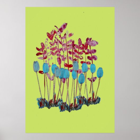 Blume Artwork Poster (Vorne)