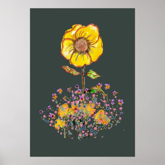Blume Artwork Poster (Vorne)