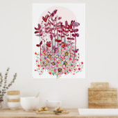 Blume Artwork Poster (Küche)