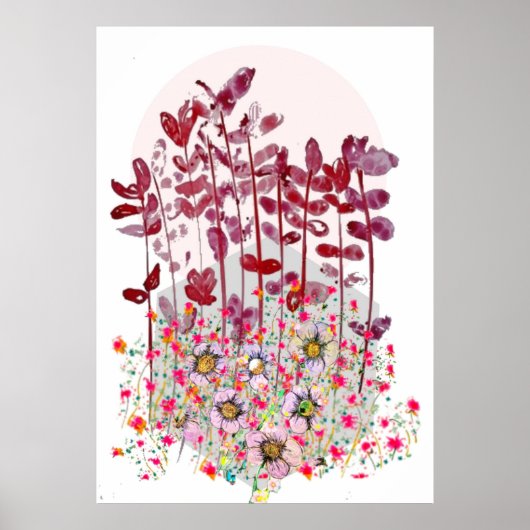 Blume Artwork Poster (Vorne)