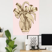 Blume Artwork Poster (Heimbüro)