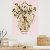 Blume Artwork Poster (Küche)