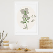 Blume Artwork Poster (Küche)