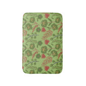 Blume, Ast, Blatt, nahtlos, grün, blumenreich Badematte (Vorderseite Vertikal)