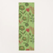 Blume, Ast, Blatt, nahtlos, grün, blumenreich Yogamatte (Vorderseite)