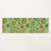 Blume, Ast, Blatt, nahtlos, grün, blumenreich Yogamatte (Vorderseite (Horizontal))