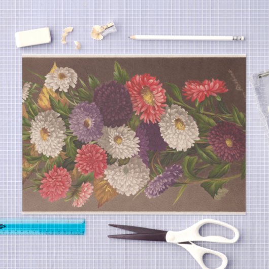 Blume Asters von Ellen Robbins Seidenpapier (Handwerk)