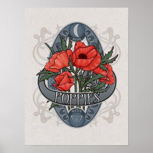 Blume Astrologie und Magisches Poster - Pupien (Vorne)