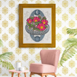 Blume Astrologie und Magisches Poster - Purslane