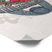 Blume Astrologie und Magisches Poster - Purslane (Ecke)