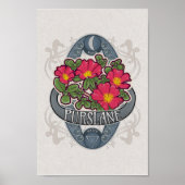 Blume Astrologie und Magisches Poster - Purslane (Vorne)