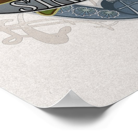 Blume Astrologie und Magisches Poster - Star Anise (Ecke)