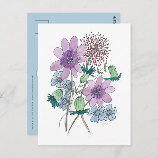 Blume, auch! postkarte (Vorne/Hinten)