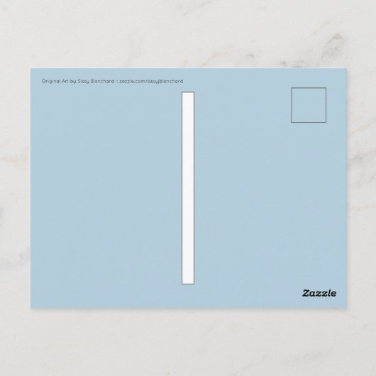 Blume, auch! postkarte (Rückseite)