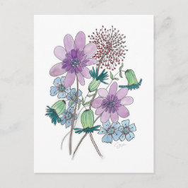 Blume, auch! postkarte