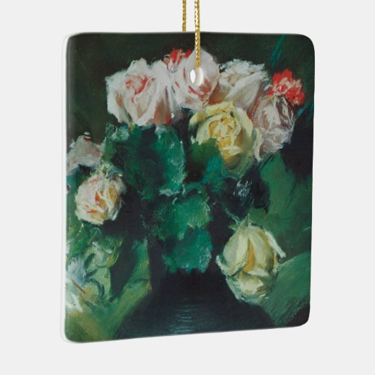 Blume (auch Rose genannt) von William Merritt Chas Keramikornament (Rechts)