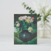 Blume (auch Rose genannt) von William Merritt Chas Postkarte (Stehend Vorderseite)