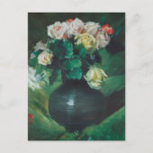 Blume (auch Rose genannt) von William Merritt Chas Postkarte (Vorderseite)