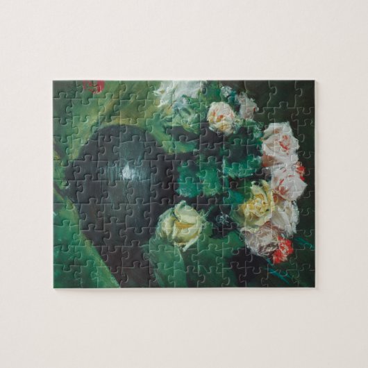 Blume (auch Rose genannt) von William Merritt Chas Puzzle (Horizontal)