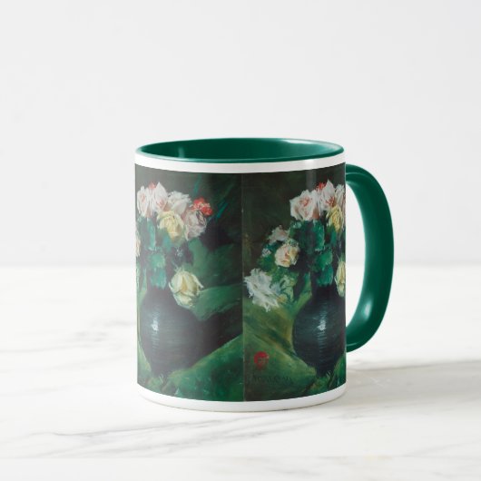 Blume (auch Rose genannt) von William Merritt Chas Tasse (VorderseiteRechts)