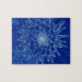 Blume auf blau puzzle (Horizontal)