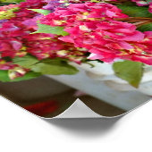 Blume auf dem Bauernmarkt Poster (Ecke)