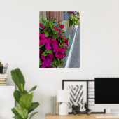 Blume auf dem Gehweg Poster (Heimbüro)