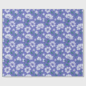 Blume auf dem Lavendel Geschenkpapier (Flach)