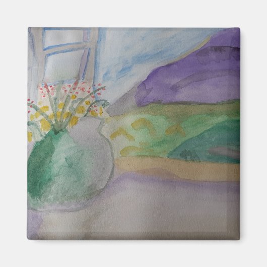 Blume auf dem Windows-Magnet Magnet (Vorne)
