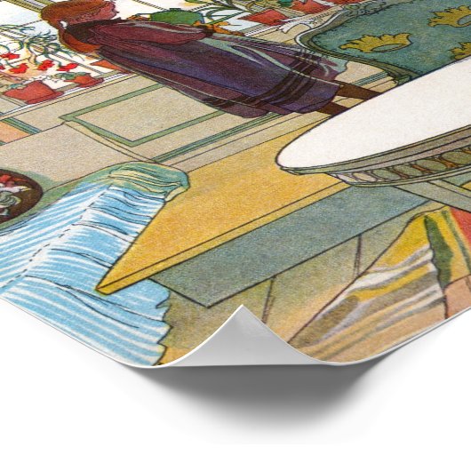 Blume auf dem Windows Poster (Ecke)