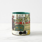 Blume auf dem Windows Tasse (Zentrum)