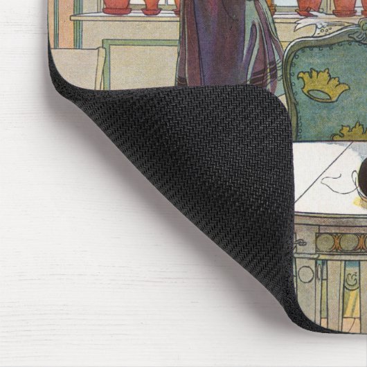 Blume auf dem Windows von einer Zuhause Carl Larss Mousepad (Ecke)