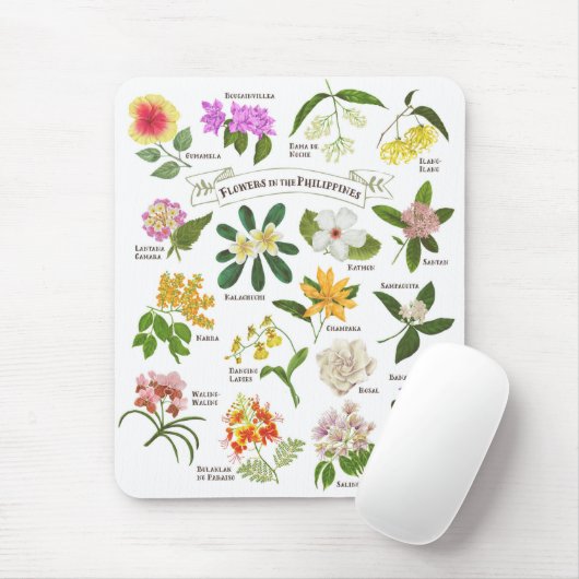 Blume auf den Philippinen Mousepad (Mit Mouse)