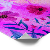 Blume auf der Brust Poster (Ecke)