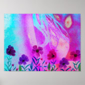 Blume auf der Brust Poster (Vorne)