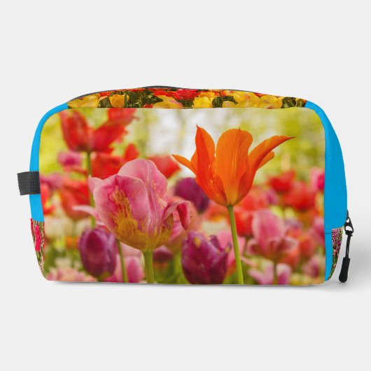 Blume auf der Drucksäge Waschbeutel (Vorderseite)