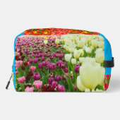 Blume auf der Drucksäge Waschbeutel (Rückseite)