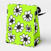 Blume auf der grünen Box Geschenkschachtel (Rückseite)