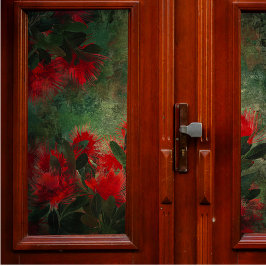 Blume auf der grünen Decoupage Seidenpapier