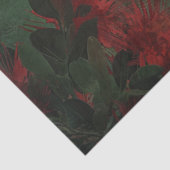 Blume auf der grünen Decoupage Seidenpapier (Detail)