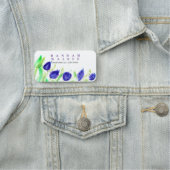 Blume auf der grünen Wiese Namensschild (Beispiel)