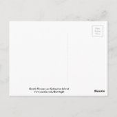 Blume auf der Insel Galveston Postkarte (Rückseite)