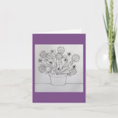 Blume auf der Planter-Farbbuchkarte Karte (Vorderseite)