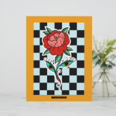 Blume auf der Tafel (Stehend Vorderseite)