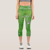 Blume auf der Wiese Capri Leggings (Vorderseite)