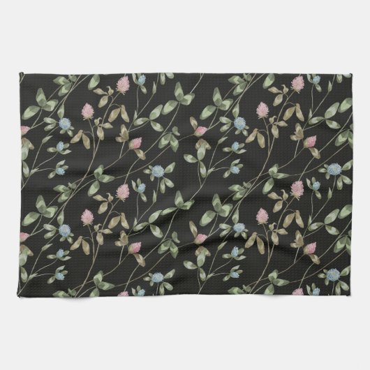 Blume auf der Wiese drucken ein Landhaus Geschirrtuch (Horizontal)