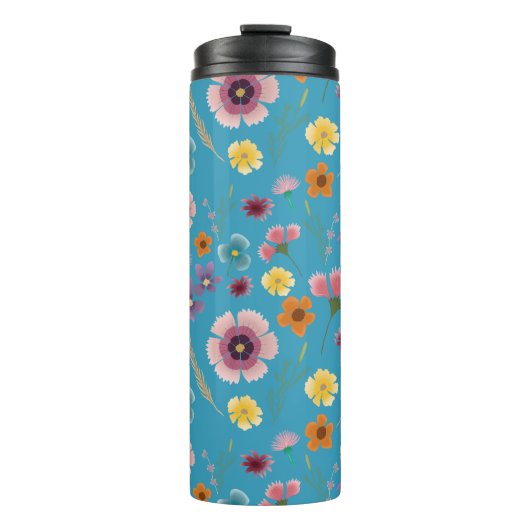 Blume auf der Wiese Thermosbecher (Vorderseite)