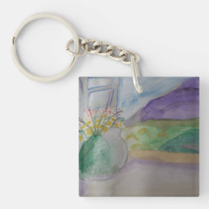 Blume auf der Windows-Akryline Schlüsselanhänger