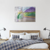 Blume auf der Windows-gesteppten Leinwand (Insitu (Schlafzimmer))