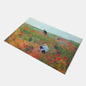 Blume auf einem Feld auswählen, Mary Cassatt Fußmatte (Schrägansicht)